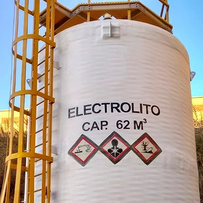 Tanques de fibra de vidrio